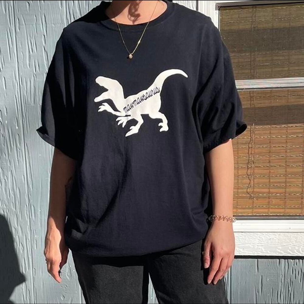 Funny Printed Dinosaur"Mawmawsaurus" T-shirt XL